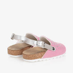 Monnalisa-Girls Pink Diamanté Sandals | Childrensalon Outlet