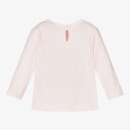 Monnalisa-Розовый хлопковый топ Disney для девочек | Childrensalon Outlet