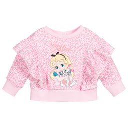 Monnalisa-Girls Pink Disney Sweatshirt | Childrensalon Outlet