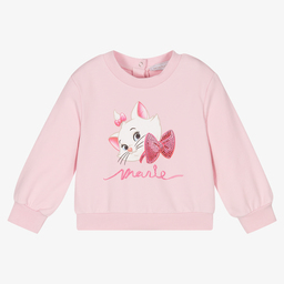 Monnalisa-Girls Pink Disney Sweatshirt | Childrensalon Outlet