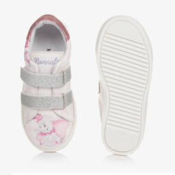 Monnalisa-Girls Pink Dumbo Velcro Shoes | Childrensalon Outlet