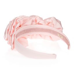 Monnalisa-Girls Pink Floral Hairband | Childrensalon Outlet