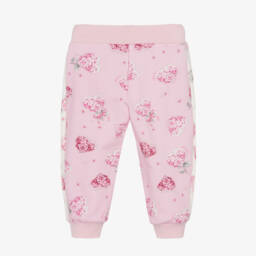 Monnalisa-Girls Pink Floral Heart Trousers | Childrensalon Outlet