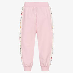 Monnalisa-Girls Pink Floral Joggers | Childrensalon Outlet