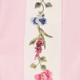 Monnalisa-Girls Pink Floral Joggers | Childrensalon Outlet