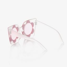 Monnalisa-Розовые солнцезащитные очки с оправой-цветами для девочек | Childrensalon Outlet