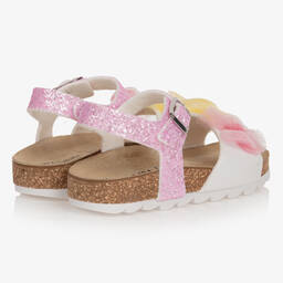 Monnalisa-Розовые сандалии с блестками | Childrensalon Outlet