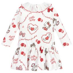 Monnalisa-Girls Pink Hello Kitty Dress | Childrensalon Outlet