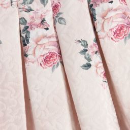 Monnalisa Chic-Girls Pink Jacquard Skirt | Childrensalon Outlet