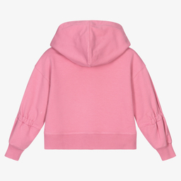 Monnalisa-Розовая худи для девочек | Childrensalon Outlet