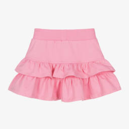 Monnalisa-Girls Pink Ruffled Barbie Skirt | Childrensalon Outlet