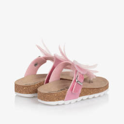 Monnalisa-Розовые туфельки из тюля для девочек | Childrensalon Outlet