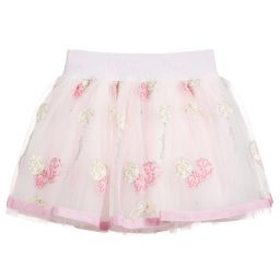 Monnalisa-Розовая юбка из тюля для девочек | Childrensalon Outlet