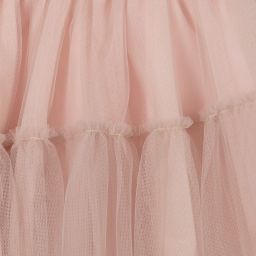 Monnalisa-Girls Pink Tulle Skirt | Childrensalon Outlet