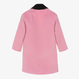 Monnalisa Chic-معطف مزيج صوف لون زهري للبنات | Childrensalon Outlet