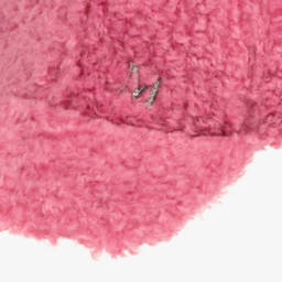 Monnalisa-Girls Pom-Pom Teddy Fleece Hat | Childrensalon Outlet