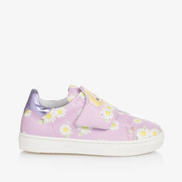 Monnalisa-Girls Purple Disney Velcro Trainers | Childrensalon Outlet