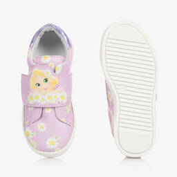 Monnalisa-Girls Purple Disney Velcro Trainers | Childrensalon Outlet