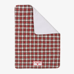 موناليزا-حقيبة تغيير مبطنة تارتان لون أحمر (33 سم) | Childrensalon Outlet