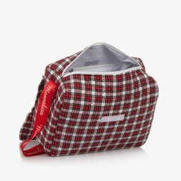 موناليزا-حقيبة تغيير مبطنة تارتان لون أحمر (33 سم) | Childrensalon Outlet