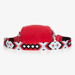 Monnalisa-Girls Red Faux Leather Handbag (21cm) | Childrensalon Outlet