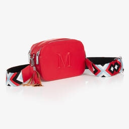 Monnalisa-Girls Red Faux Leather Handbag (21cm) | Childrensalon Outlet