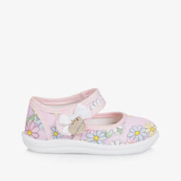 Monnalisa-Girls Rose Blossom Ballerina Shoes | Childrensalon Outlet