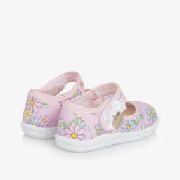 Monnalisa-Girls Rose Blossom Ballerina Shoes | Childrensalon Outlet