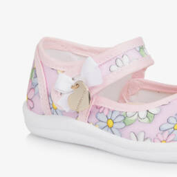 Monnalisa-Girls Rose Blossom Ballerina Shoes | Childrensalon Outlet