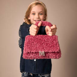 موناليزا-حقيبة فليس تيدي لون زهري (22 سم) | Childrensalon Outlet