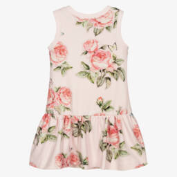 Monnalisa-فستان قطن زهري للبنات | Childrensalon Outlet