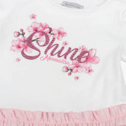 Monnalisa-طقم بناتي بنقشة زهرية وردية | Childrensalon Outlet