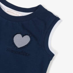 Monnalisa-Майка без рукавов с сапфировым сердцем для девочек | Childrensalon Outlet
