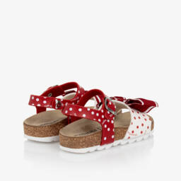 Monnalisa-Girls Scarlet Ribbon Sandals | Childrensalon Outlet