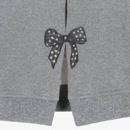 Monnalisa-هودي بطبعة ديزني براقة مزيج قطن لون رمادي للبنات | Childrensalon Outlet