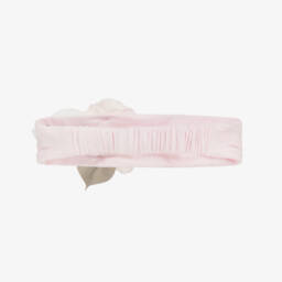 Monnalisa-Girls Soft Pink Blossom Hairband | Childrensalon Outlet