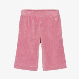 Monnalisa-Girls Soft Pink Corduroy Trousers | Childrensalon Outlet