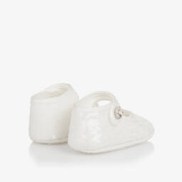 Monnalisa-Girls Sparkling White First Steps | Childrensalon Outlet