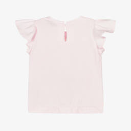 Monnalisa-Girls Spring Blush Daisy Tee | Childrensalon Outlet