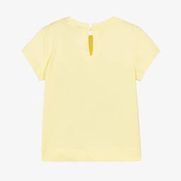 Monnalisa-Girls Sunny Daisy Cotton Tee | Childrensalon Outlet