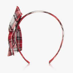 Monnalisa-Girls Tartan Patterned Headband | Childrensalon Outlet