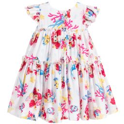 Monnalisa Bebé-Girls Viscose Disney Dress | Childrensalon Outlet