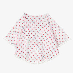 Monnalisa-Белый хлопковый кафтан Disney | Childrensalon Outlet