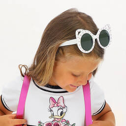 موناليزا-نظارات شمسية بعدسات واقية مزينة بخرز كريستال | Childrensalon Outlet