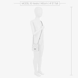 Monnalisa Шик-Girls White Faux Patent Shoulder Bag (14cm) | Childrensalon Outlet