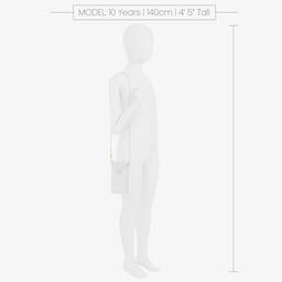 Monnalisa-Girls White Faux Pearl Bag (19cm) | Childrensalon Outlet