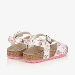 Monnalisa-Белые сандалии с цветами для девочек | Childrensalon Outlet