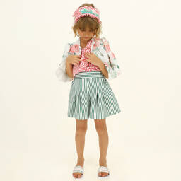 Monnalisa-Белый жакет с розами для девочек | Childrensalon Outlet