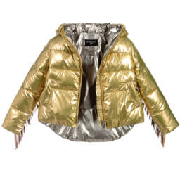 puffer jacket gold