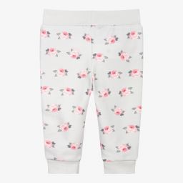 موناليزا-جوغرز أطفال بناتي قطن جيرسي لون رمادي بطبعة ورود | Childrensalon Outlet